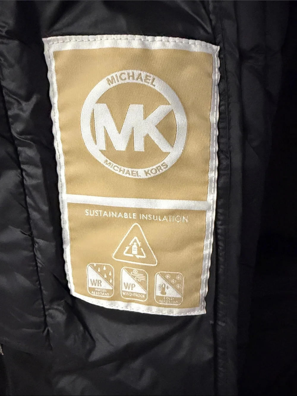Michael Kors Black Quilted Hooded Puffer Jacket